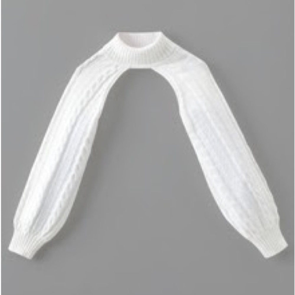 Super Cropped White Sweater
